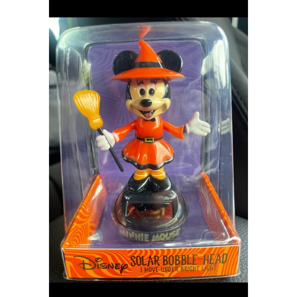 Minnie solar dancing bobblehead Halloween decoration, brand new